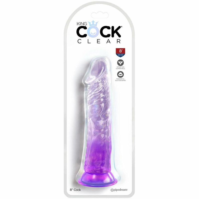 Dildos | King Cock 8 Inch Dildo In Purple Dildos Dildos