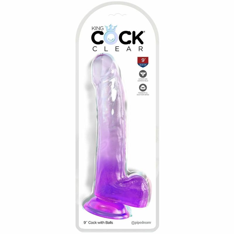 Dildos | King Cock 9 Inch Ballsy Dildo In Purple Dildos Dildos