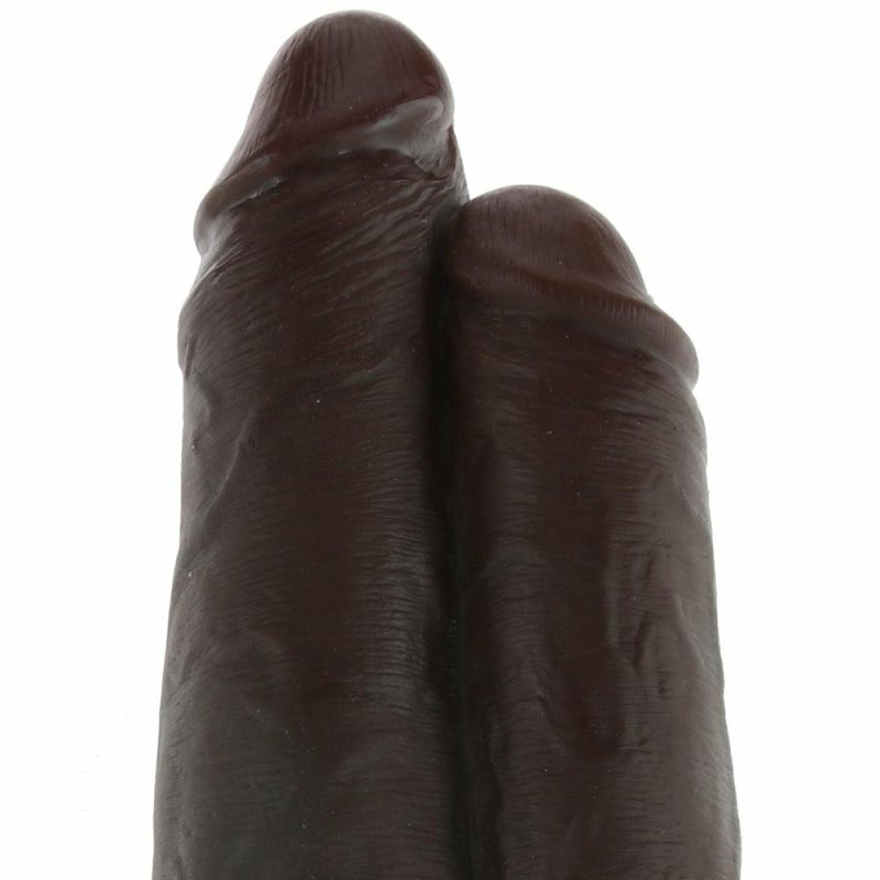 Dildos | King Cock 9" Two Cocks One Hole Dildo In Chocolate Dildos Dildos