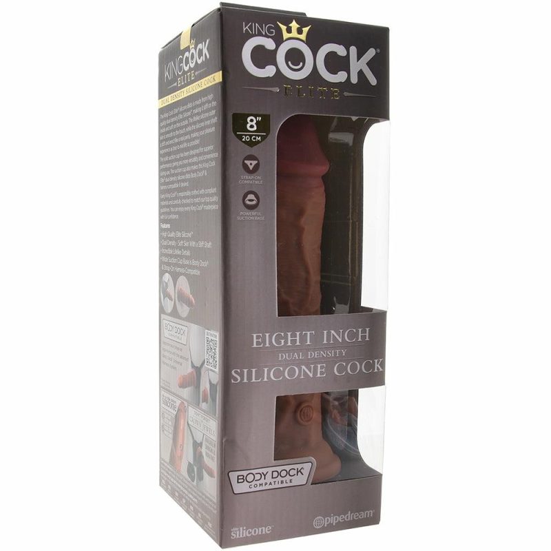 Dildos | King Cock Elite Dual Density 8 Inch Silicone Cock In Tan Dildos Dildos