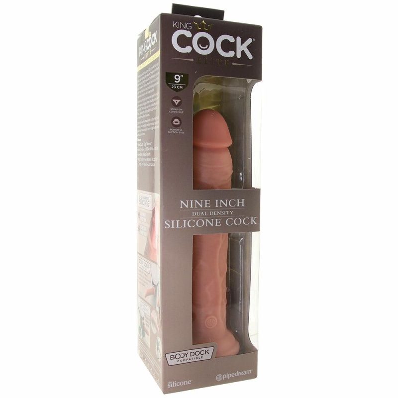 Dildos | King Cock Elite Dual Density 9 Inch Silicone Cock In Light Dildos Dildos