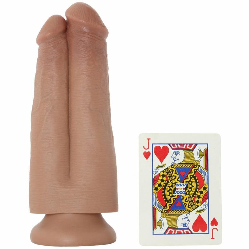 Dildos | King Cock Harness With 7" Two Cocks One Hole In Caramel Dildos Dildos