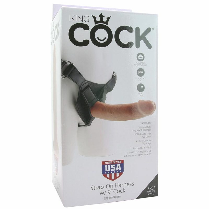 Dildos | King Cock Harness With 9 Inch Cock In Tan Dildos Dildos