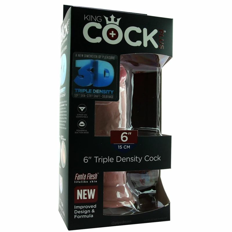 Dildos | King Cock Plus Triple Density 6 Inch Cock In Light Dildos Dildos