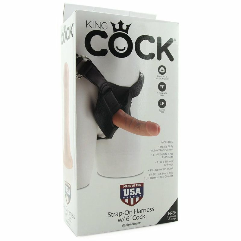 Dildos | King Cock Strap-On Harness With 6 Inch Cock In Flesh Dildos Dildos