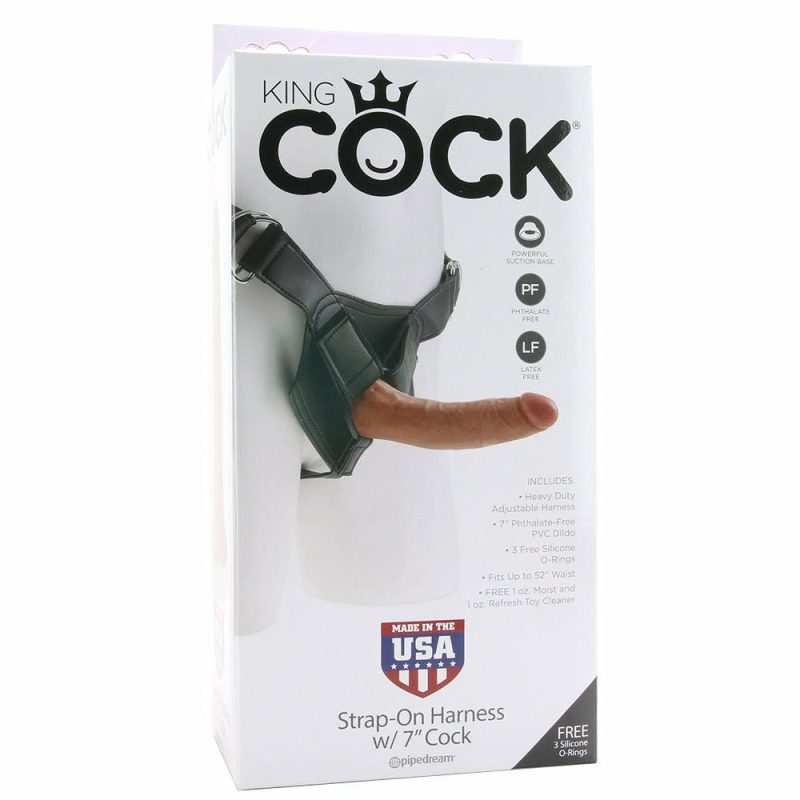 Dildos | King Cock Strap-On Harness With 7 Inch Cock In Tan Dildos Dildos