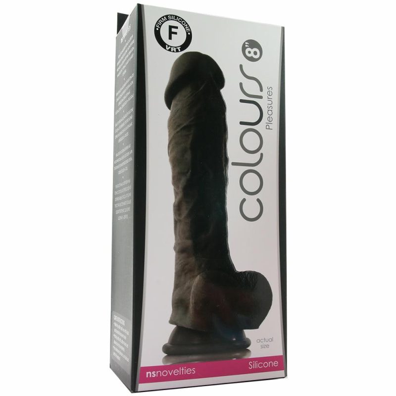 Dildos | Large Silicone Colours Dildo In Black Dildos Dildos