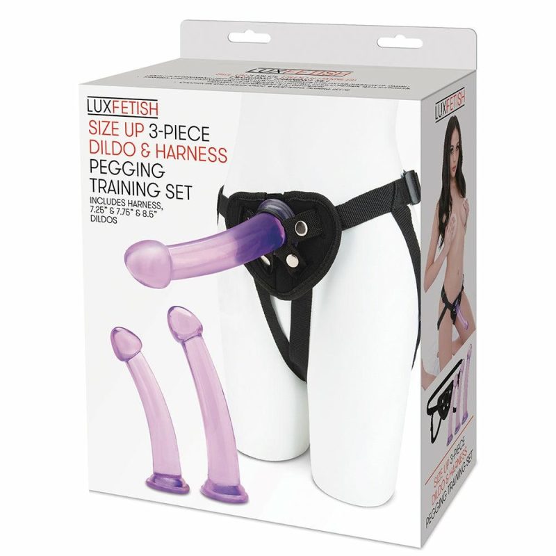 Dildos | Lux Fetish Size Up Dildo And Harness Set Dildos Dildos