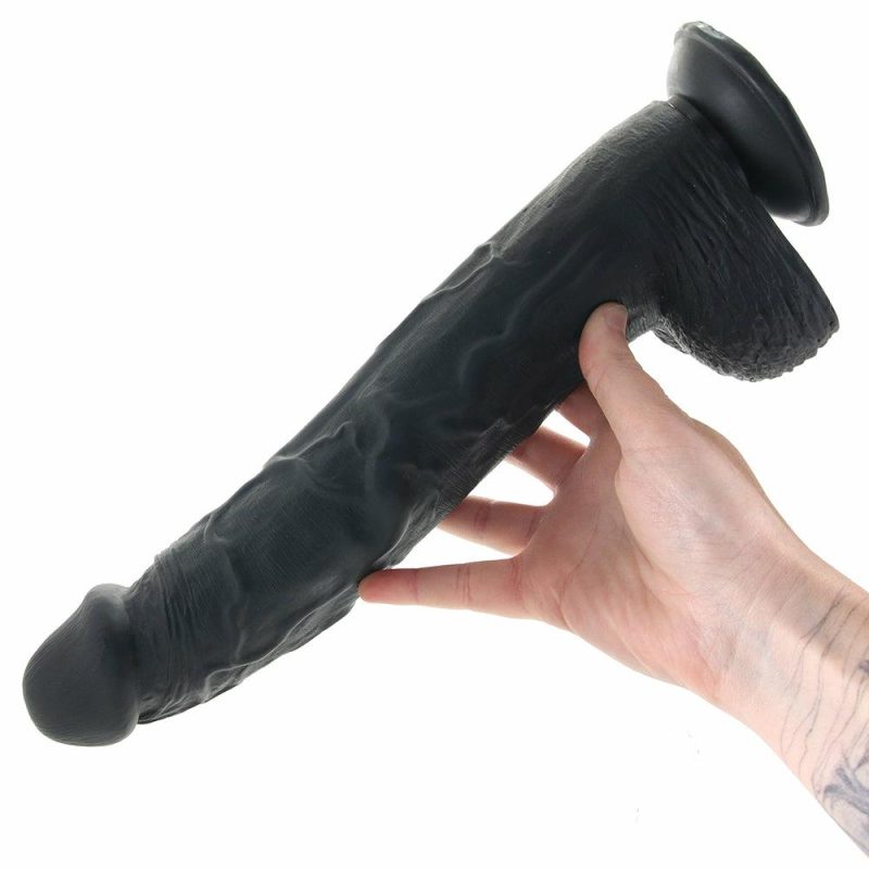 Dildos | Master Cock Hung Harry 11.75 Inch Ballsy Dildo In Black Dildos Dildos