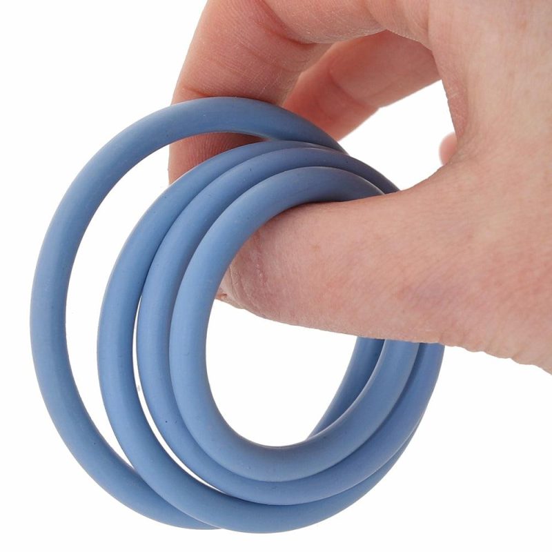 Dildos | Merge Periwinkle Rubber O Ring 4 Pack Bondage Bondage