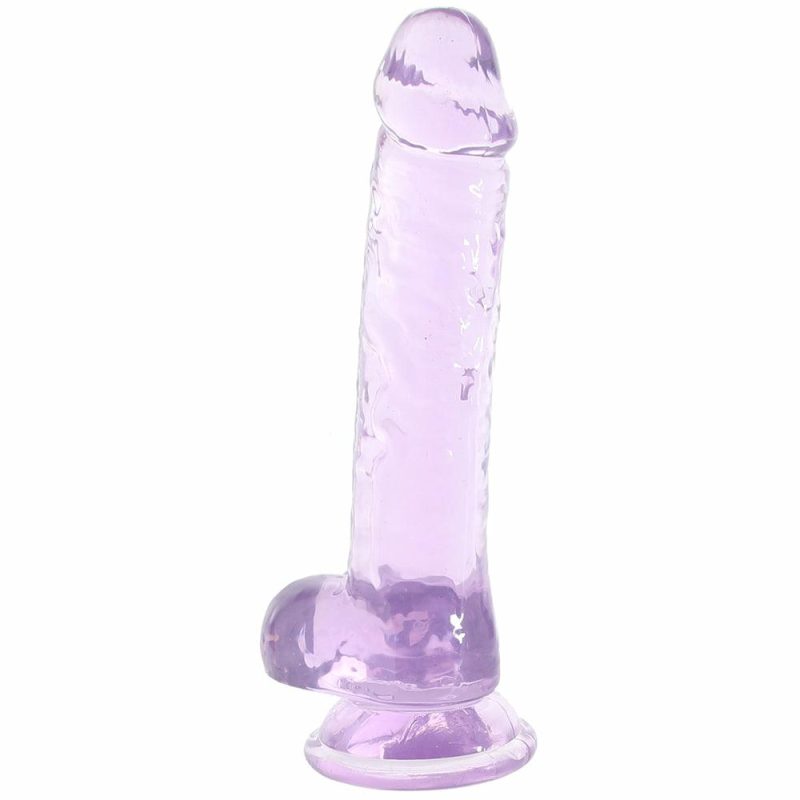 Dildos | Naturally Yours 7 Inch Crystalline Dildo In Amethyst Dildos Blush