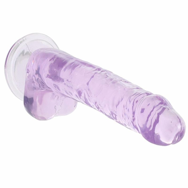 Dildos | Naturally Yours 7 Inch Crystalline Dildo In Amethyst Dildos Blush