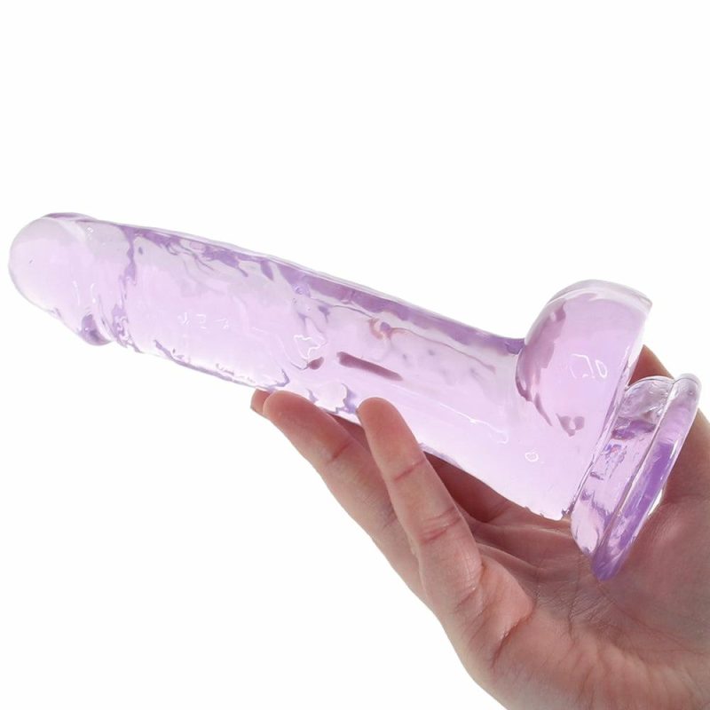 Dildos | Naturally Yours 7 Inch Crystalline Dildo In Amethyst Dildos Blush