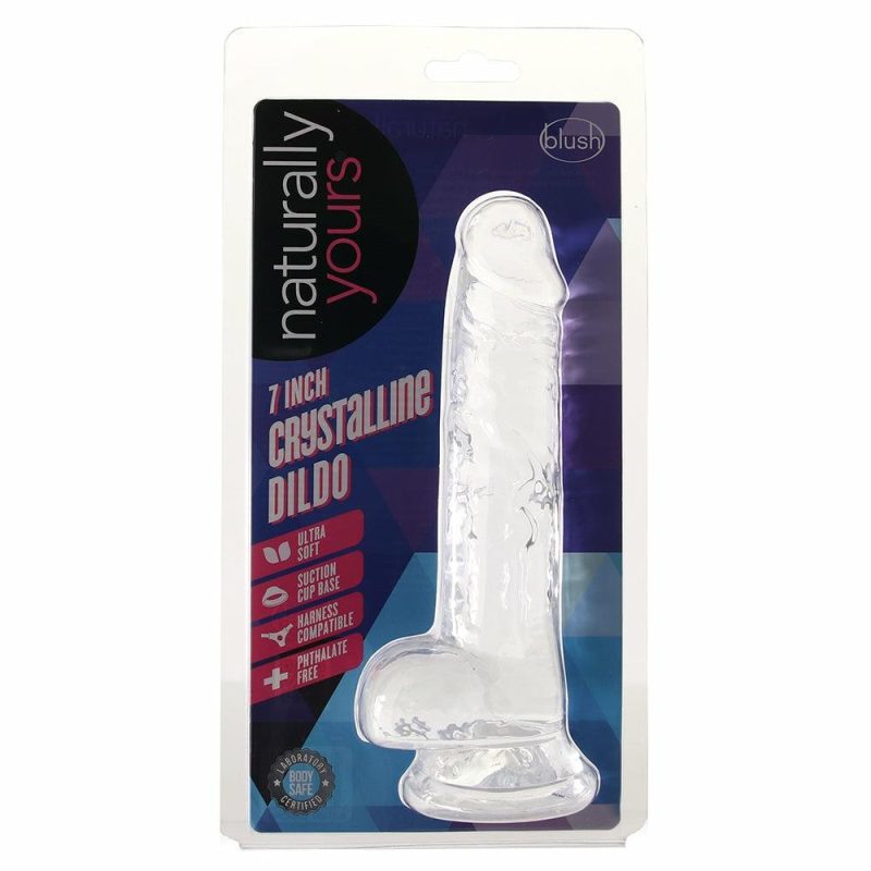 Dildos | Naturally Yours 7 Inch Crystalline Dildo In Clear Dildos Blush