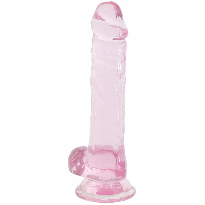 Dildos | Naturally Yours 7 Inch Crystalline Dildo In Rose Dildos Blush