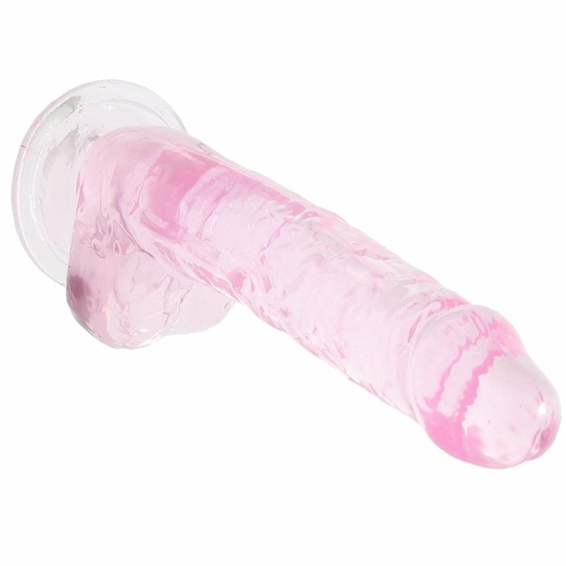 Dildos | Naturally Yours 7 Inch Crystalline Dildo In Rose Dildos Blush