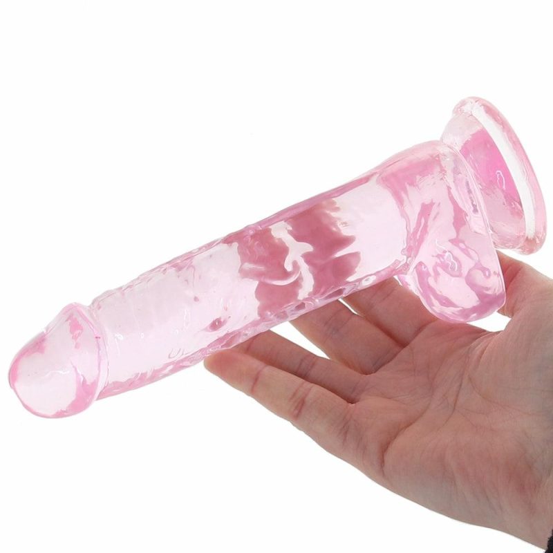 Dildos | Naturally Yours 7 Inch Crystalline Dildo In Rose Dildos Blush