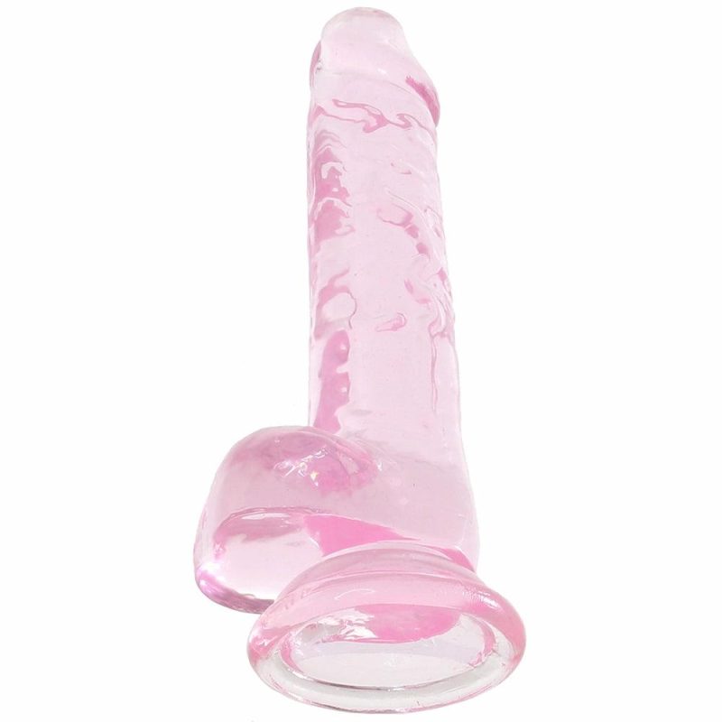 Dildos | Naturally Yours 7 Inch Crystalline Dildo In Rose Dildos Blush