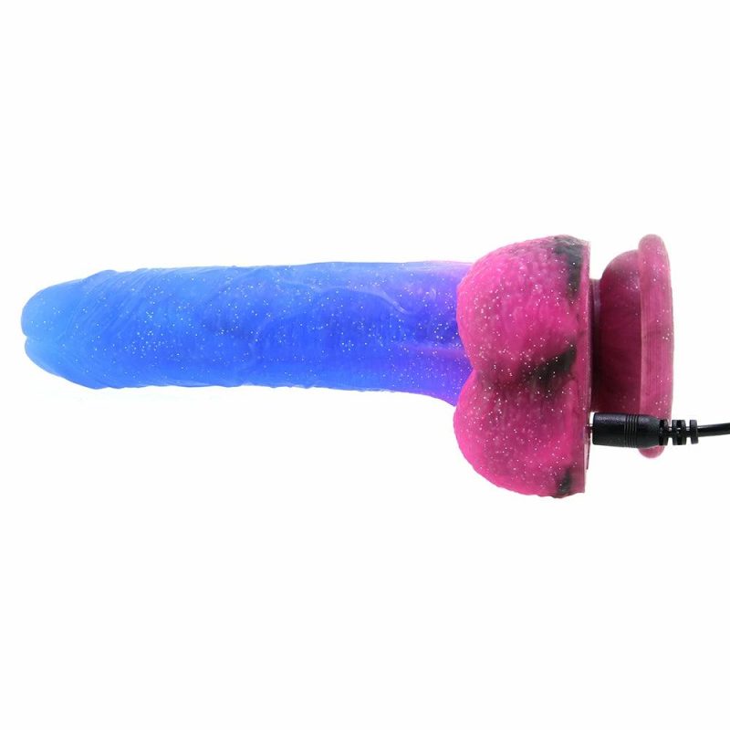 Dildos | Naughty Bits Ombré Hombre Vibrating Dildo Dildos Blue, Pink, Purple