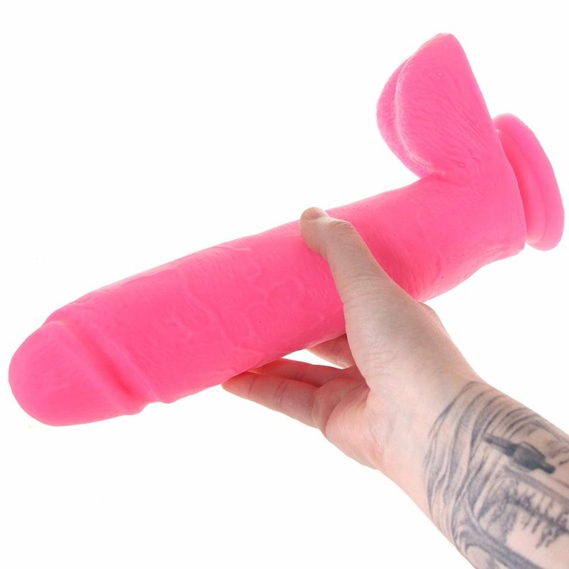 Dildos | Neo 10 Inch Dual Density Ballsy Dildo In Pink Dildos Blush