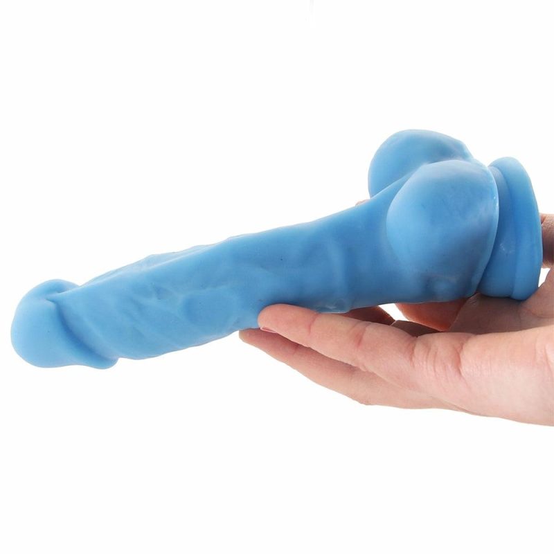 Dildos | Neo 7.5 Inch Dual Density Cock With Balls In Blue Dildos Blush