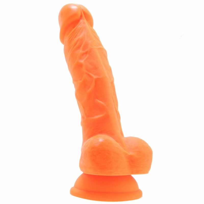 Dildos | Neo Elite 7.5 Inch Dual Density Silicone Cock In Orange Dildos Blush