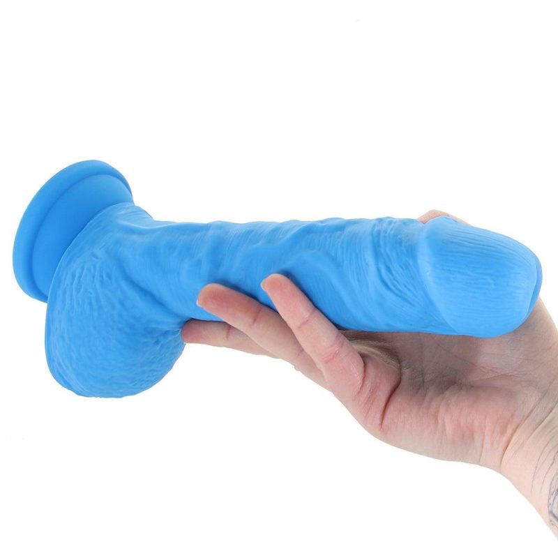 Dildos | Neo Elite 9 Inch Dual Density Silicone Cock In Blue Dildos Blush