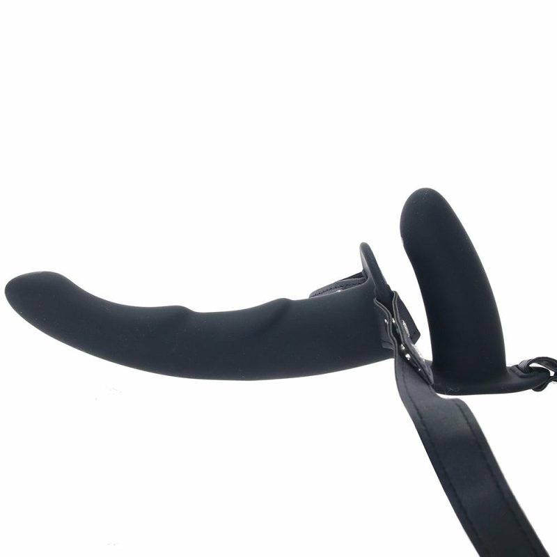 Dildos | Ouch! Adjustable Dual Ridged Strap-On Vibe Dildos Dildos