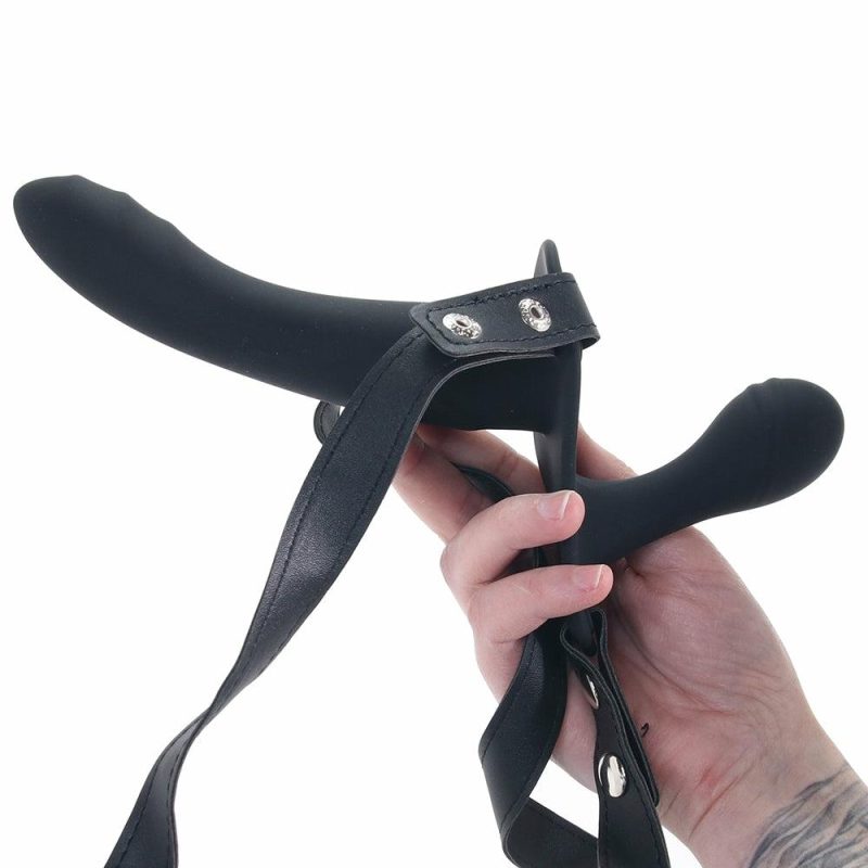 Dildos | Ouch! Adjustable Dual Silicone Strap-On Dildos Dildos