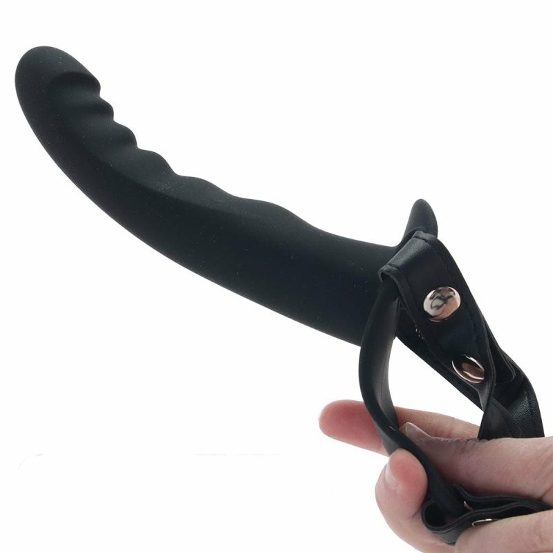 Dildos | Ouch! Adjustable Ribbed Strap-On Dildos Dildos