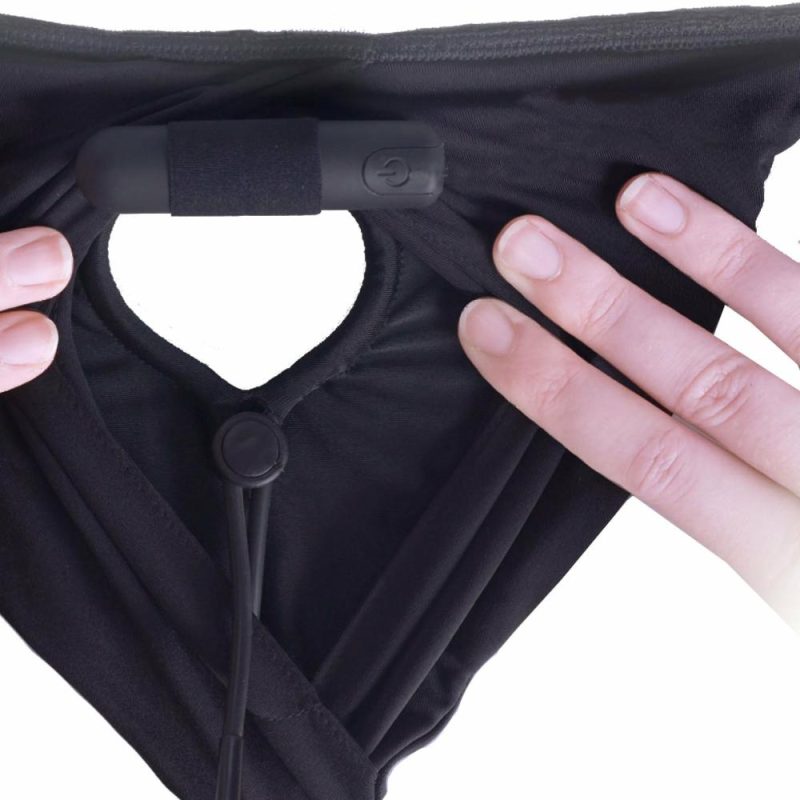 Dildos | Ouch! Black Vibrating Strap-On Boxer In Xl/2X Dildos Dildos