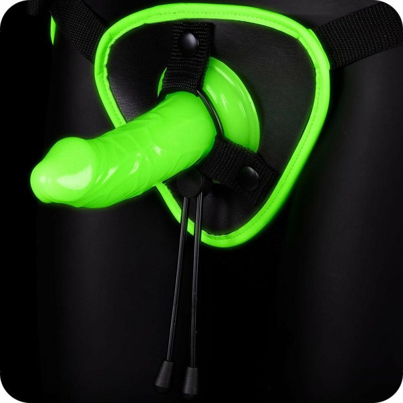 Dildos | Ouch! Glow In The Dark Harness With Silicone Dildo Dildos Dildos