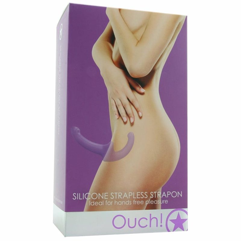 Dildos | Ouch! Silicone Strapless Strap-On In Purple Dildos Dildos