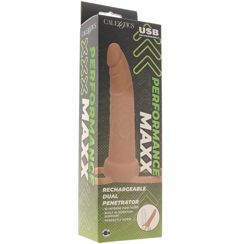 Dildos | Performance Maxx Rechargeable Dual Penetrator In Light Anal Sex Toys Anal Sex Toys