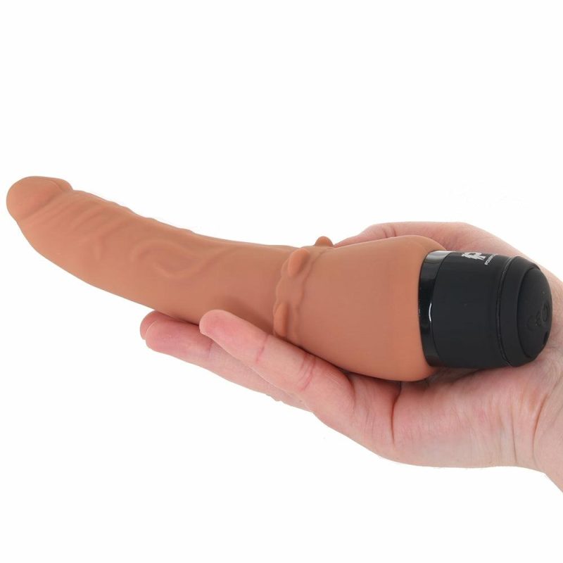 Dildos | Powercock 7 Inch Slim Realistic Vibe In Mocha Dildos Brown