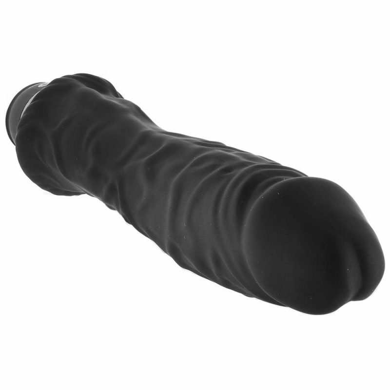 Dildos | Powercock 8 Inch Girthy Realistic Vibe In Black Dildos Black