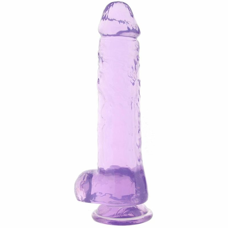 Dildos | Realrock 10 Inch Realistic Ballsy Dildo In Purple Dildos Dildos