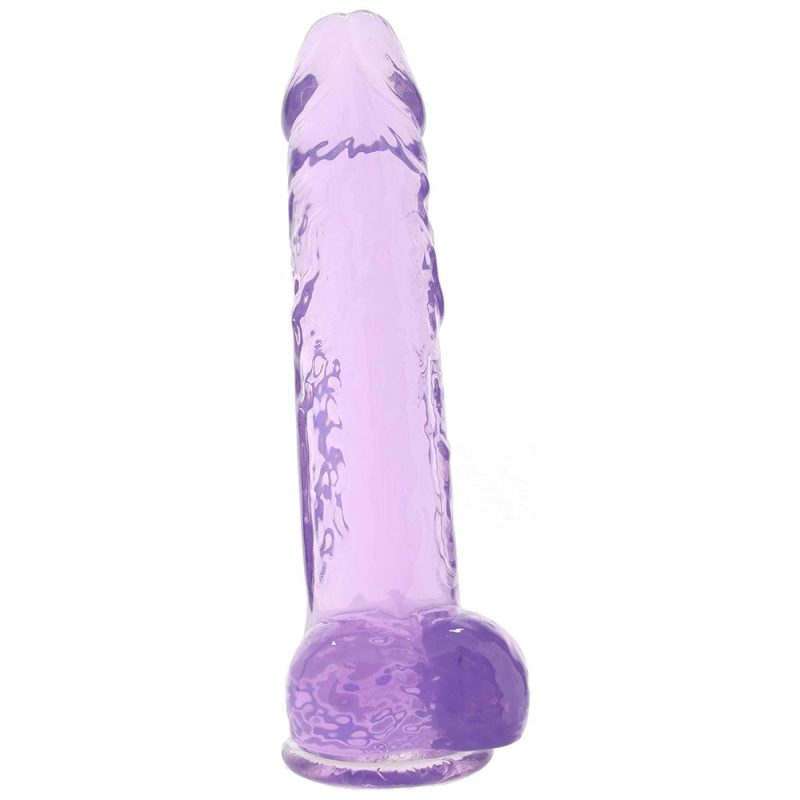 Dildos | Realrock 10 Inch Realistic Ballsy Dildo In Purple Dildos Dildos