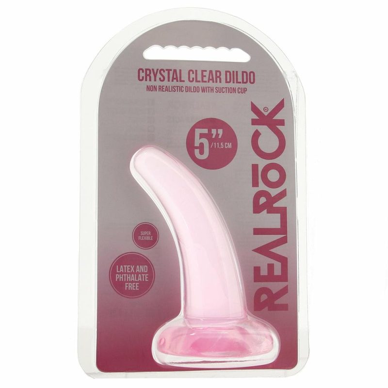 Dildos | Realrock 5 Inch Slim Dildo In Pink Dildos Dildos