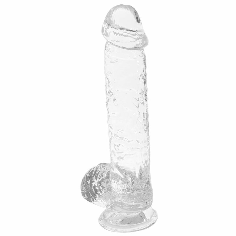 Dildos | Realrock 6 Inch Realistic Ballsy Dildo In Crystal Clear Dildos Dildos