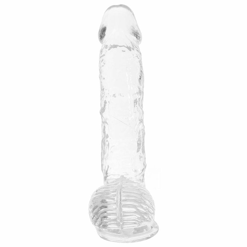 Dildos | Realrock 6 Inch Realistic Ballsy Dildo In Crystal Clear Dildos Dildos