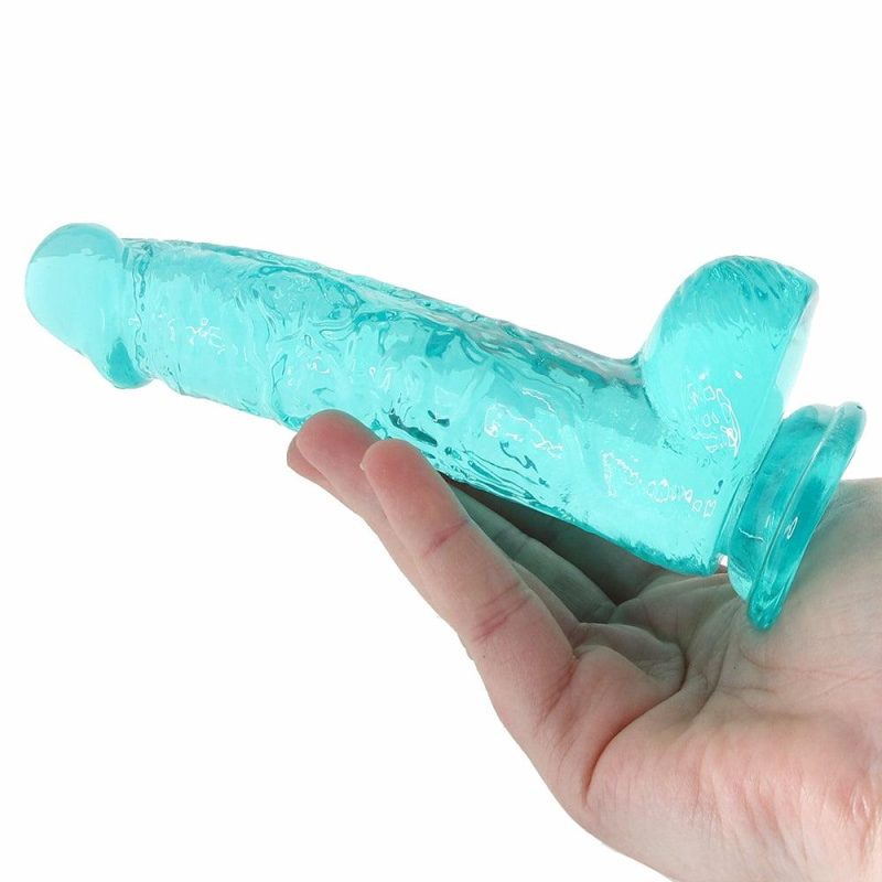 Dildos | Realrock 6 Inch Realistic Ballsy Dildo In Turquoise Dildos Dildos