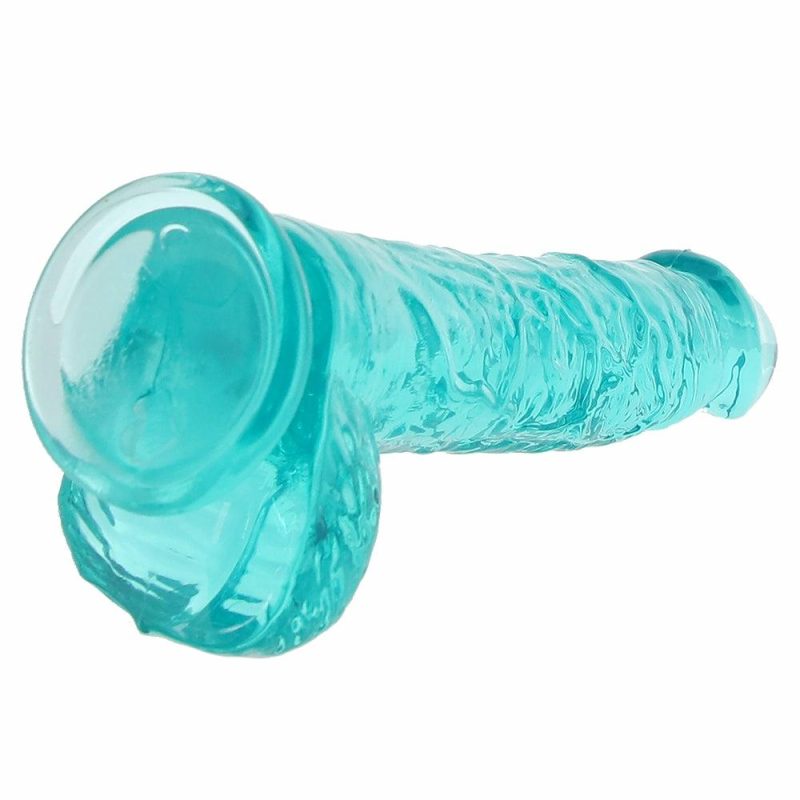 Dildos | Realrock 6 Inch Realistic Ballsy Dildo In Turquoise Dildos Dildos