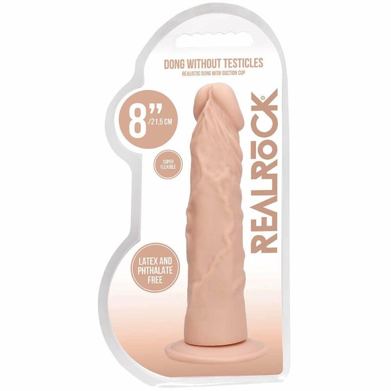 Dildos | Realrock 8 Inch Dildo In White Dildos Dildos