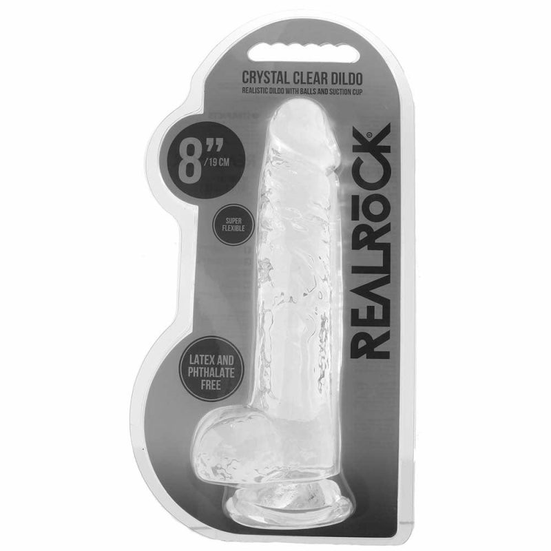 Dildos | Realrock 8 Inch Realistic Ballsy Dildo Dildos Dildos