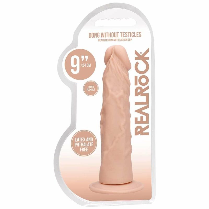 Dildos | Realrock 9 Inch Dildo In White Dildos Dildos