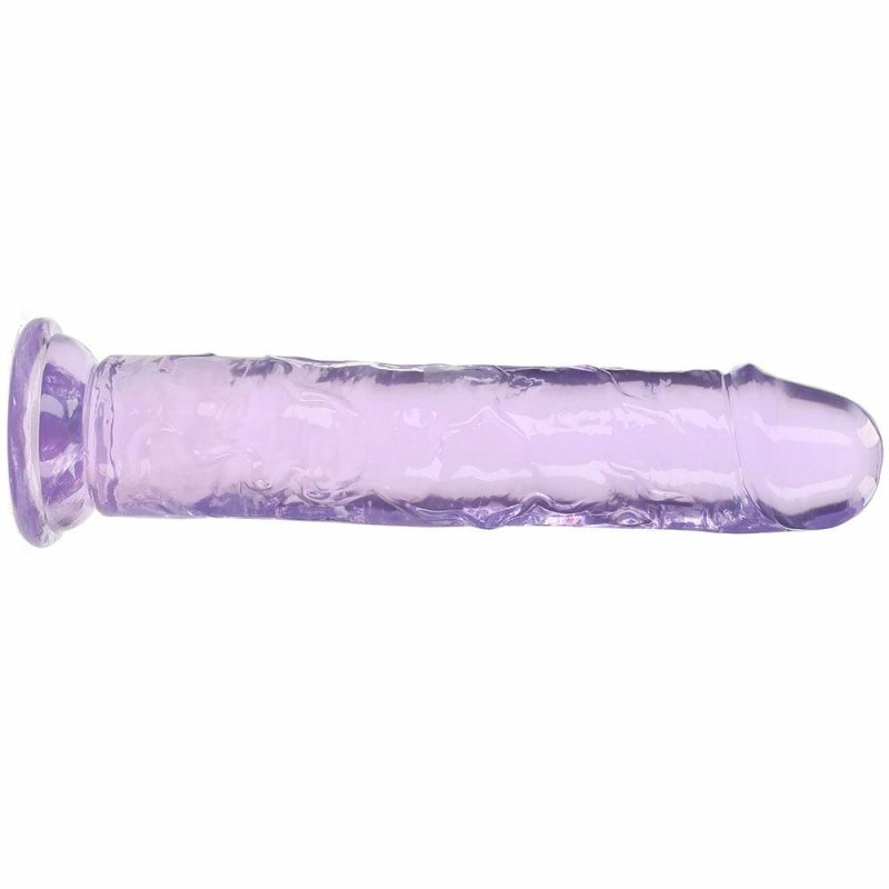 Dildos | Realrock Crystal Clear Jelly 10 Inch Dildo In Purple Dildos Dildos