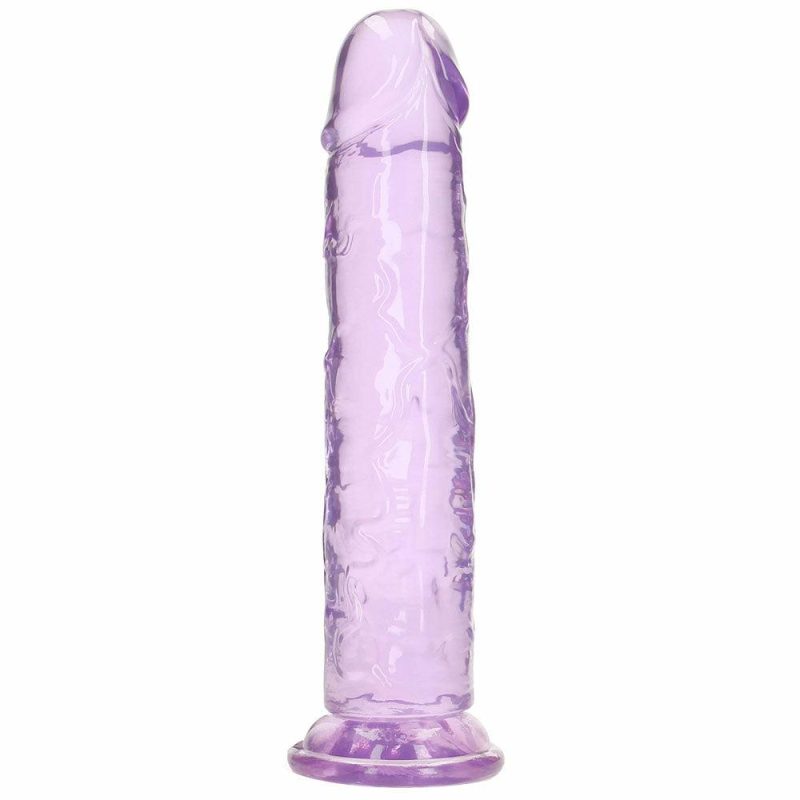 Dildos | Realrock Crystal Clear Jelly 11 Inch Dildo In Purple Dildos Dildos