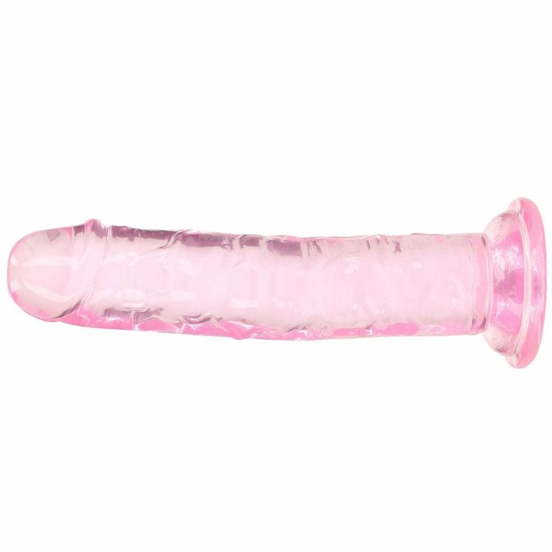 Dildos | Realrock Crystal Clear Jelly 6 Inch Dildo In Pink Dildos Dildos