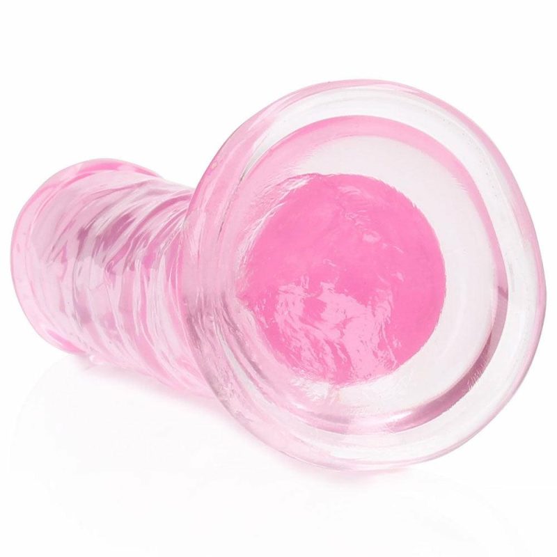 Dildos | Realrock Crystal Clear Jelly 6 Inch Dildo In Pink Dildos Dildos